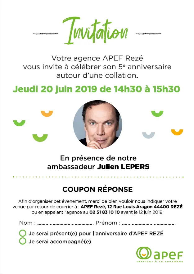 Evènement : 5e anniversaire !